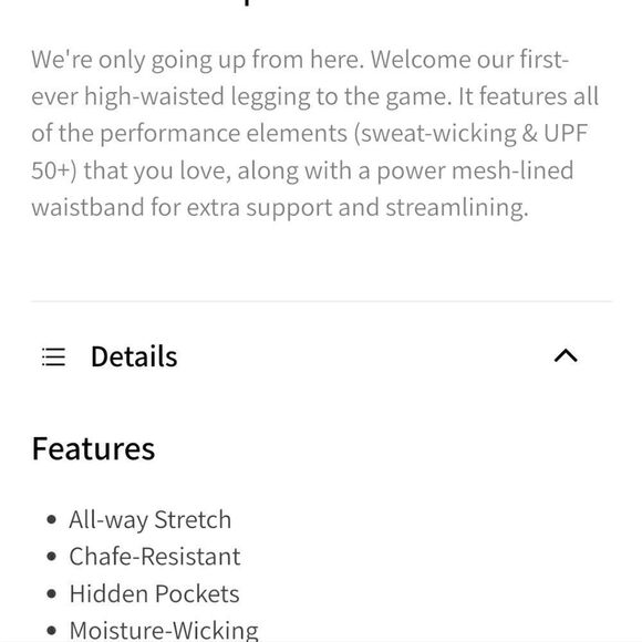 Fabletics cascading flowers high waisted leggings - Picture 7 of 8